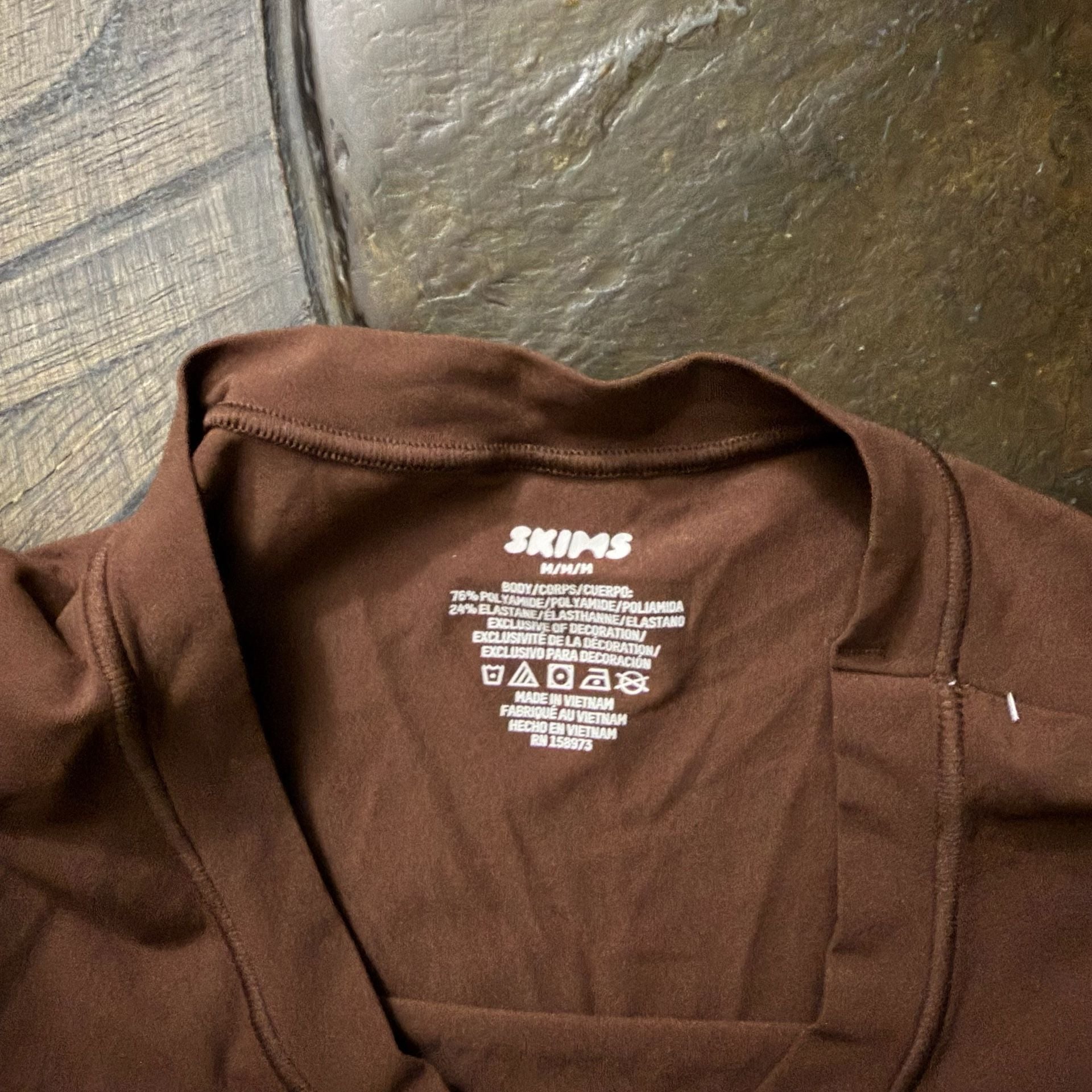 Skims Brown Short Sleeve T-Shirt Size M 4