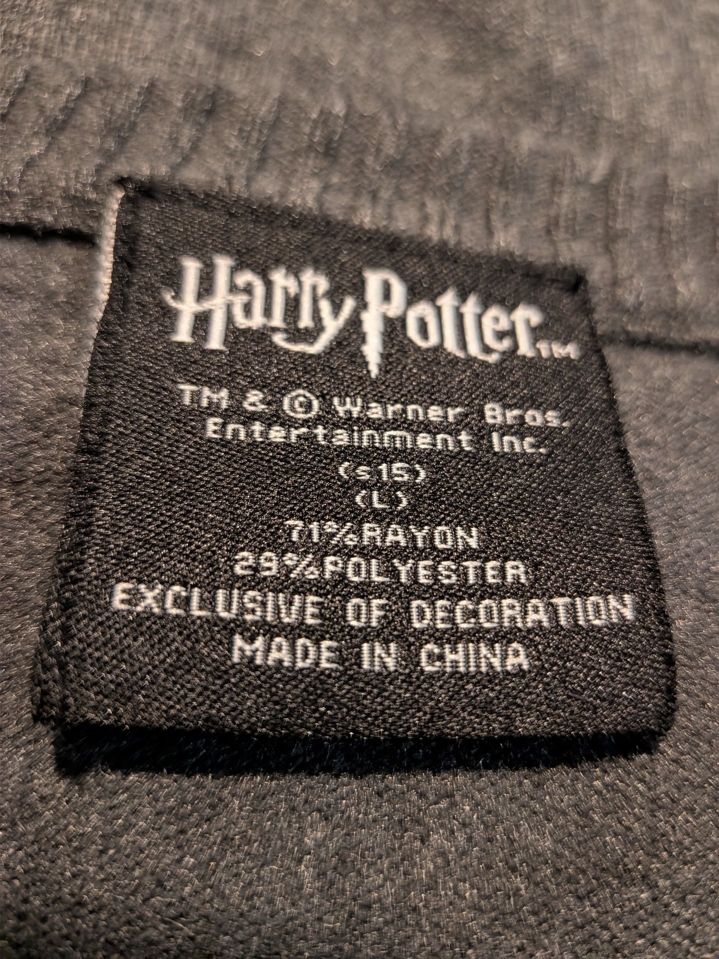 Harry Potter Gryffindor Cardigan Size L Gray Sweater 4