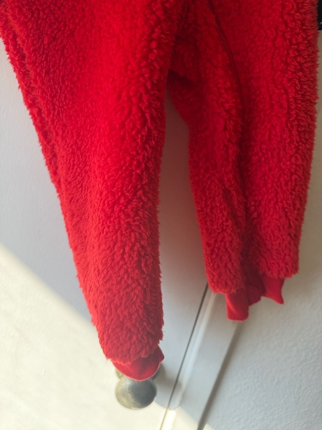 Nike Sherpa Coverall Size 24M Red Black 4