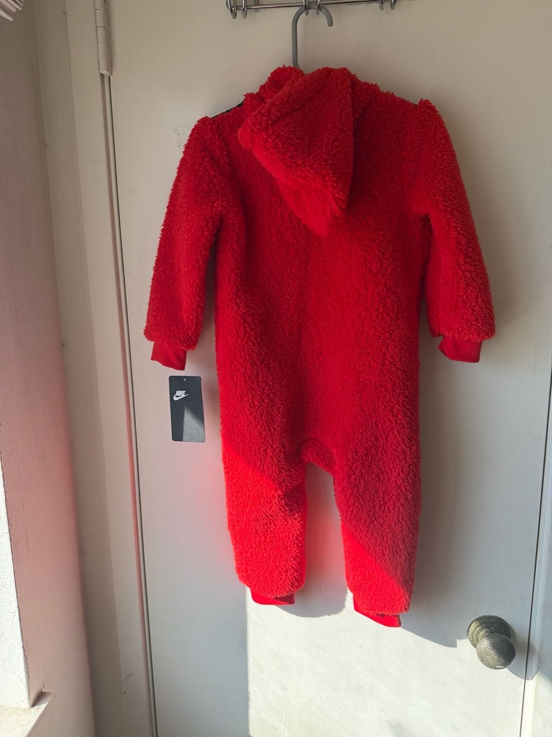 Nike Sherpa Coverall Size 24M Red Black 6