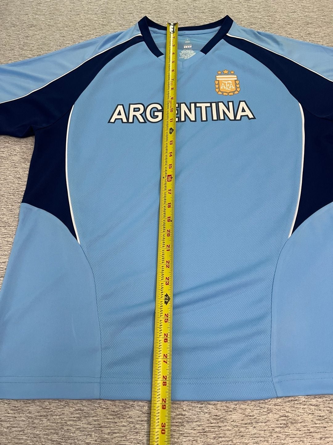 AFA Argentina Soccer Jersey Men’s Large L Light Blue Navy Official Product NWT 8