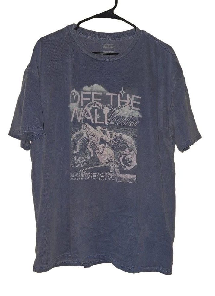 Vans Off The Wall Scorpion Graphic T-Shirt X-Large Blue 2