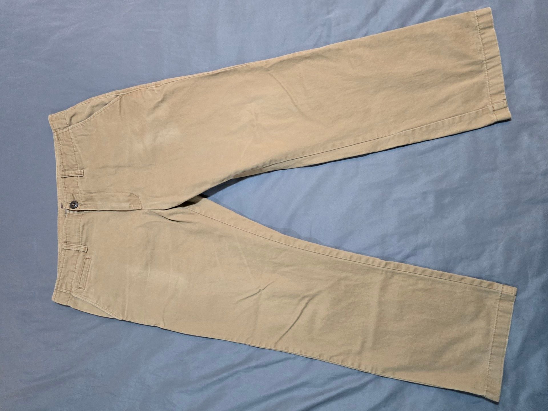 Old Navy The Broken-In Khaki Straight Fit 34x30 Tan Chinos 2
