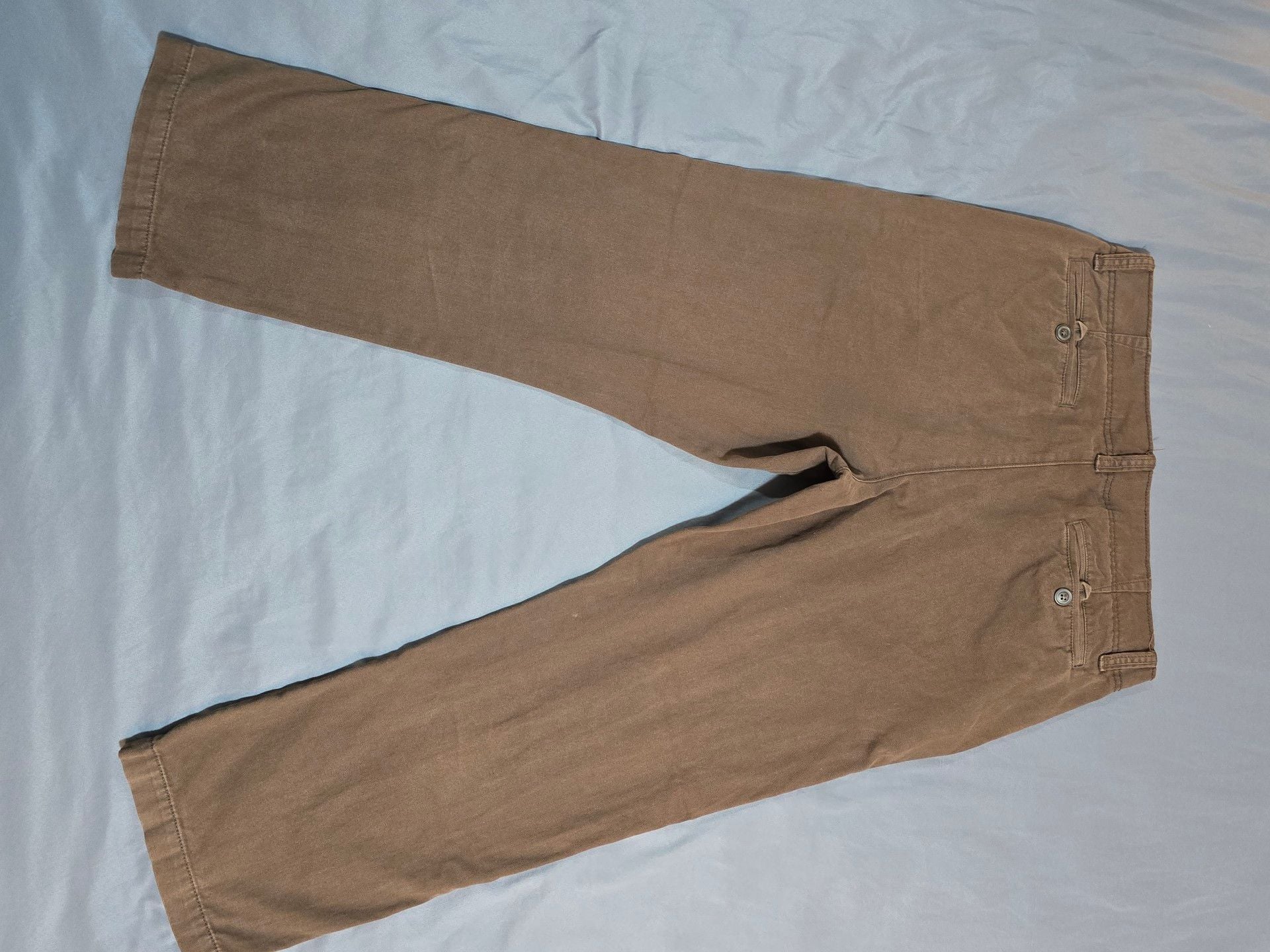 Old Navy Broken-In Khakis Pants 33x30 Brown Straight Leg 3
