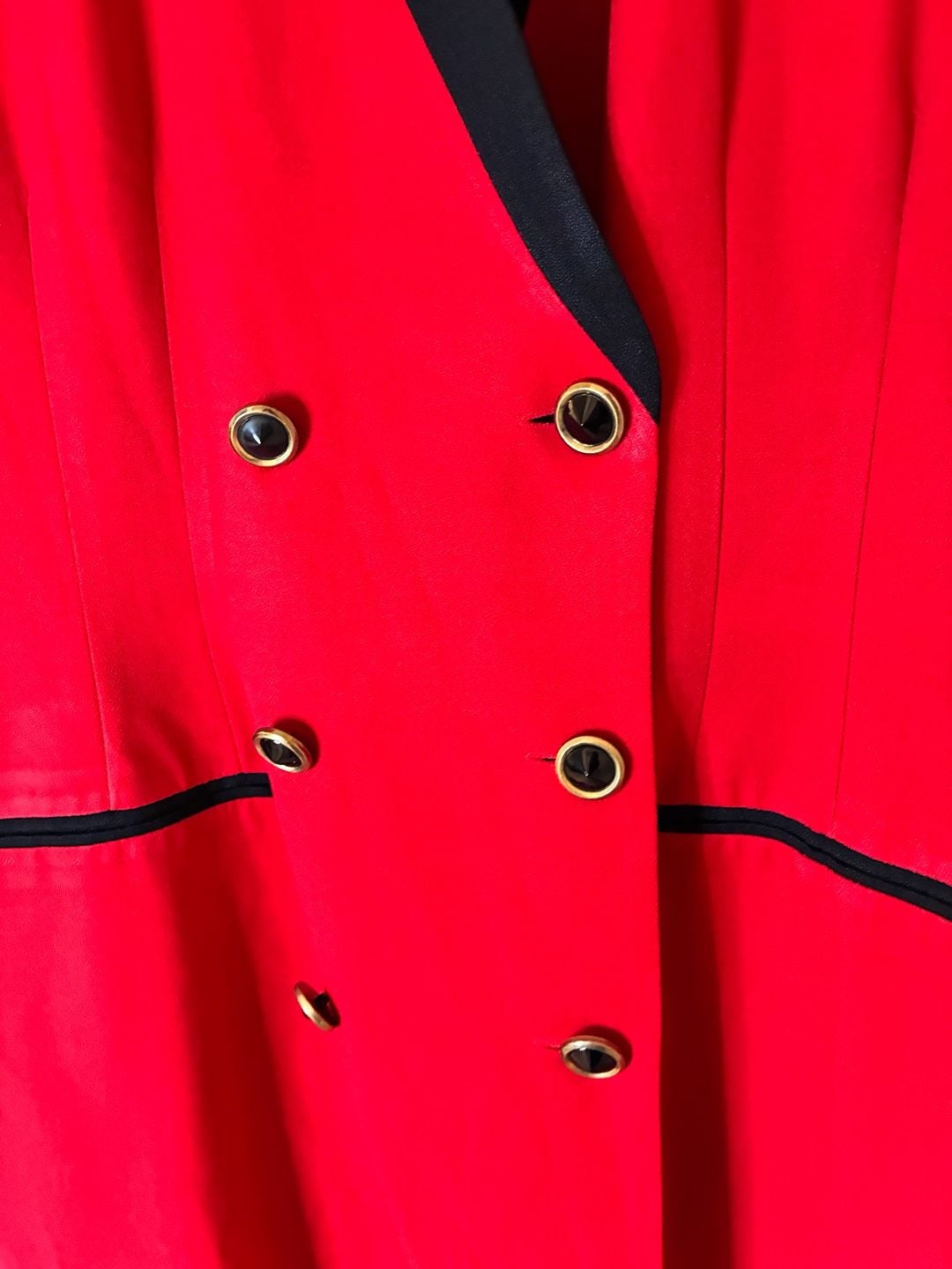 Danny & Nicole Red Black Double Breasted Blazer Dress Jacket Size 18 NWT 3