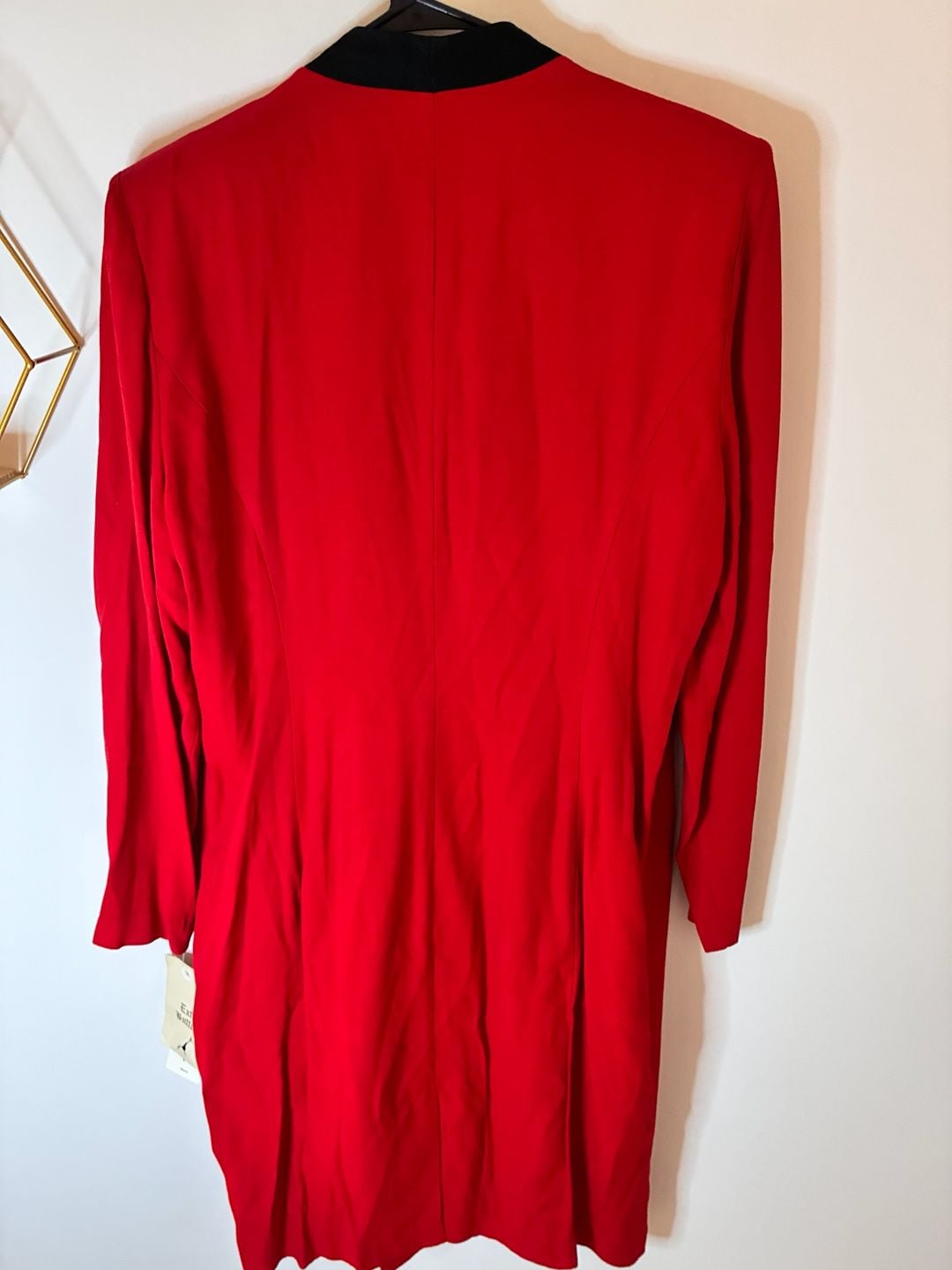 Danny & Nicole Red Black Double Breasted Blazer Dress Jacket Size 18 NWT 4