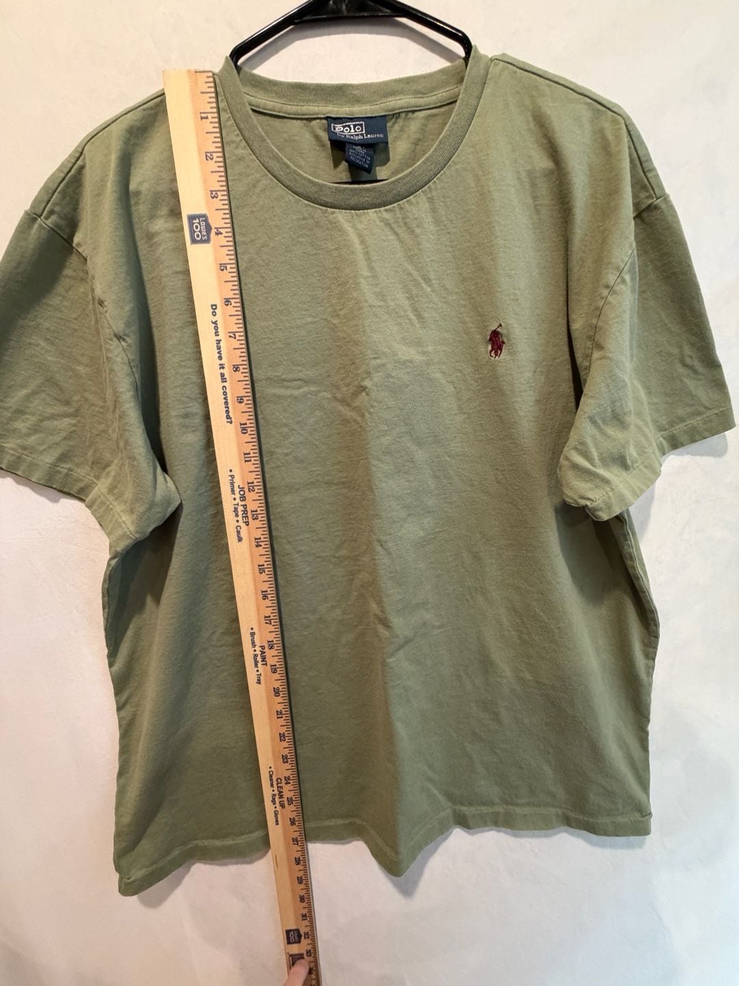 Polo Ralph Lauren T-Shirt Size L Green Cotton Embroidered Logo 6