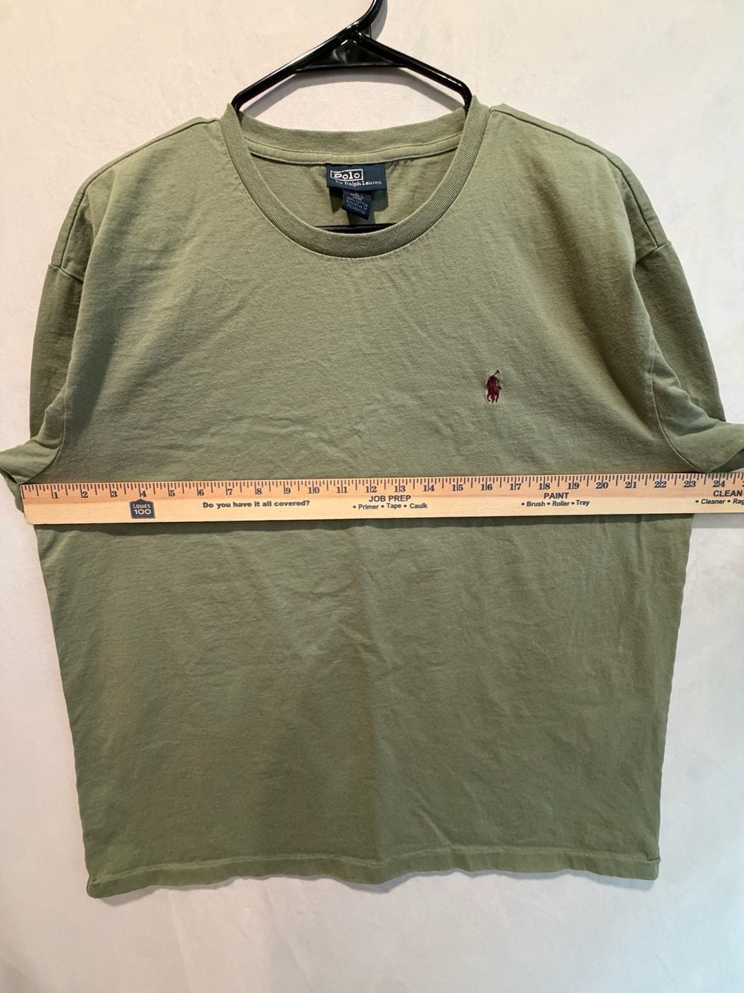 Polo Ralph Lauren T-Shirt Size L Green Cotton Embroidered Logo 7