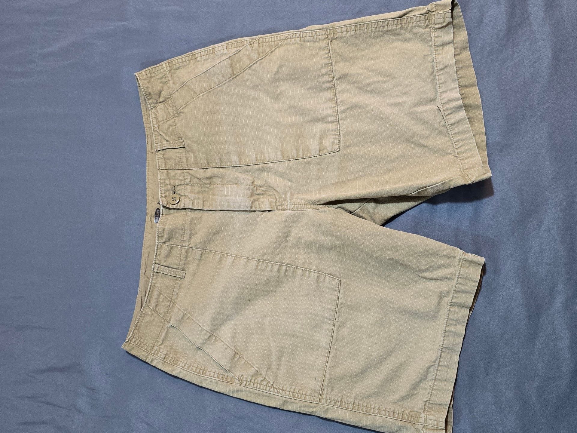 Old Navy Cargo Shorts Size 34 Khaki Ripstop Cotton 2