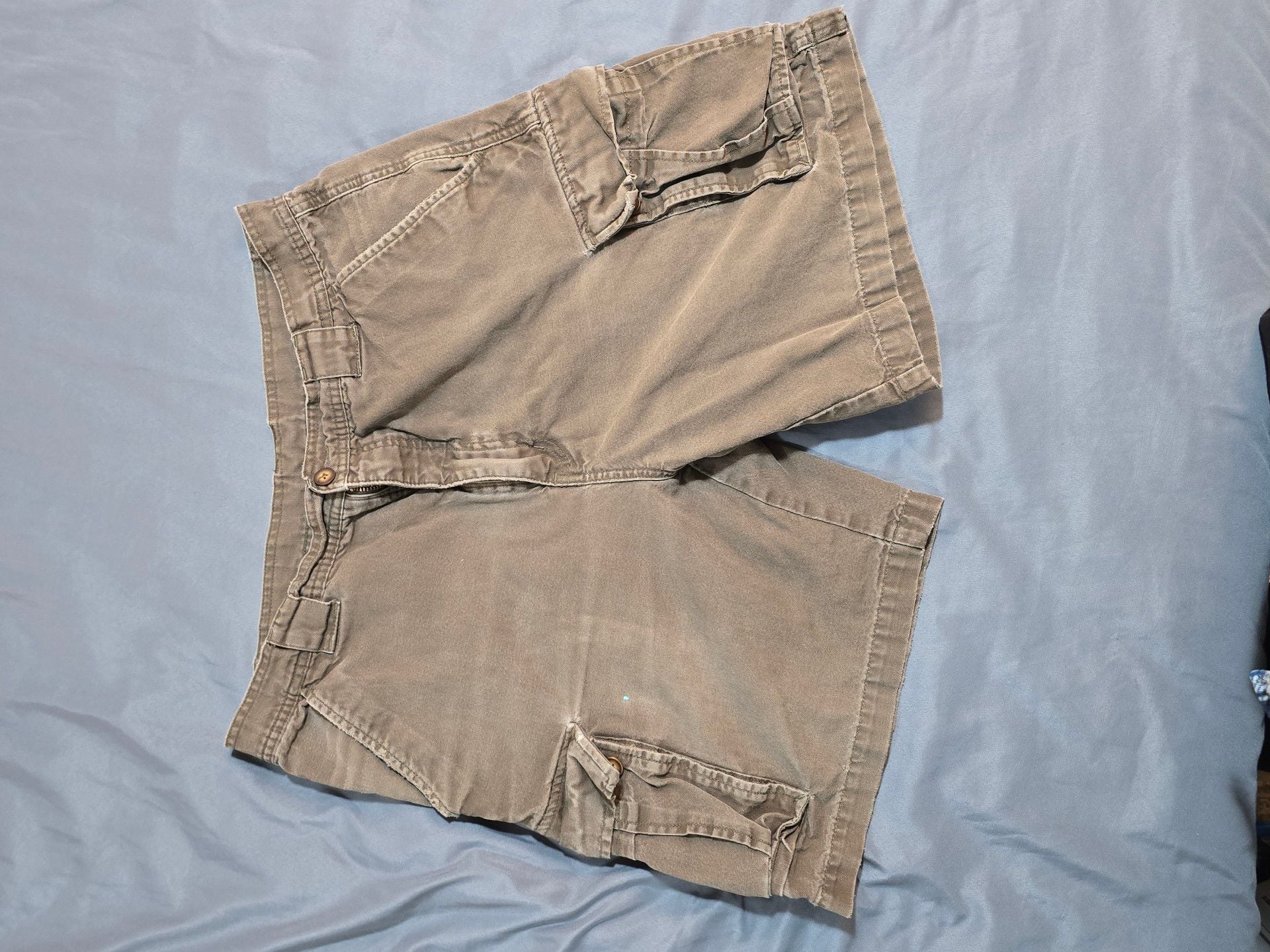 American Eagle Outfitters Cargo Shorts Size 36 Brown Cotton 2