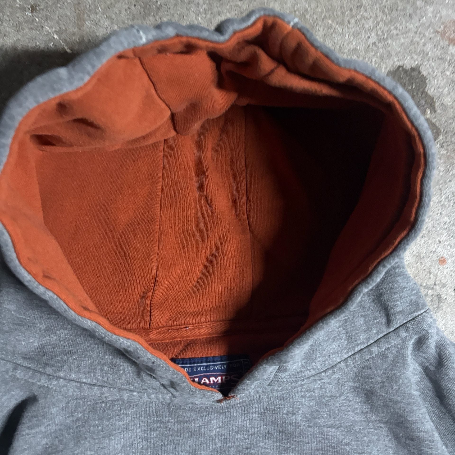 Rare Vintage 1990s Texas Longhorns Hoodie Grey Orange 7