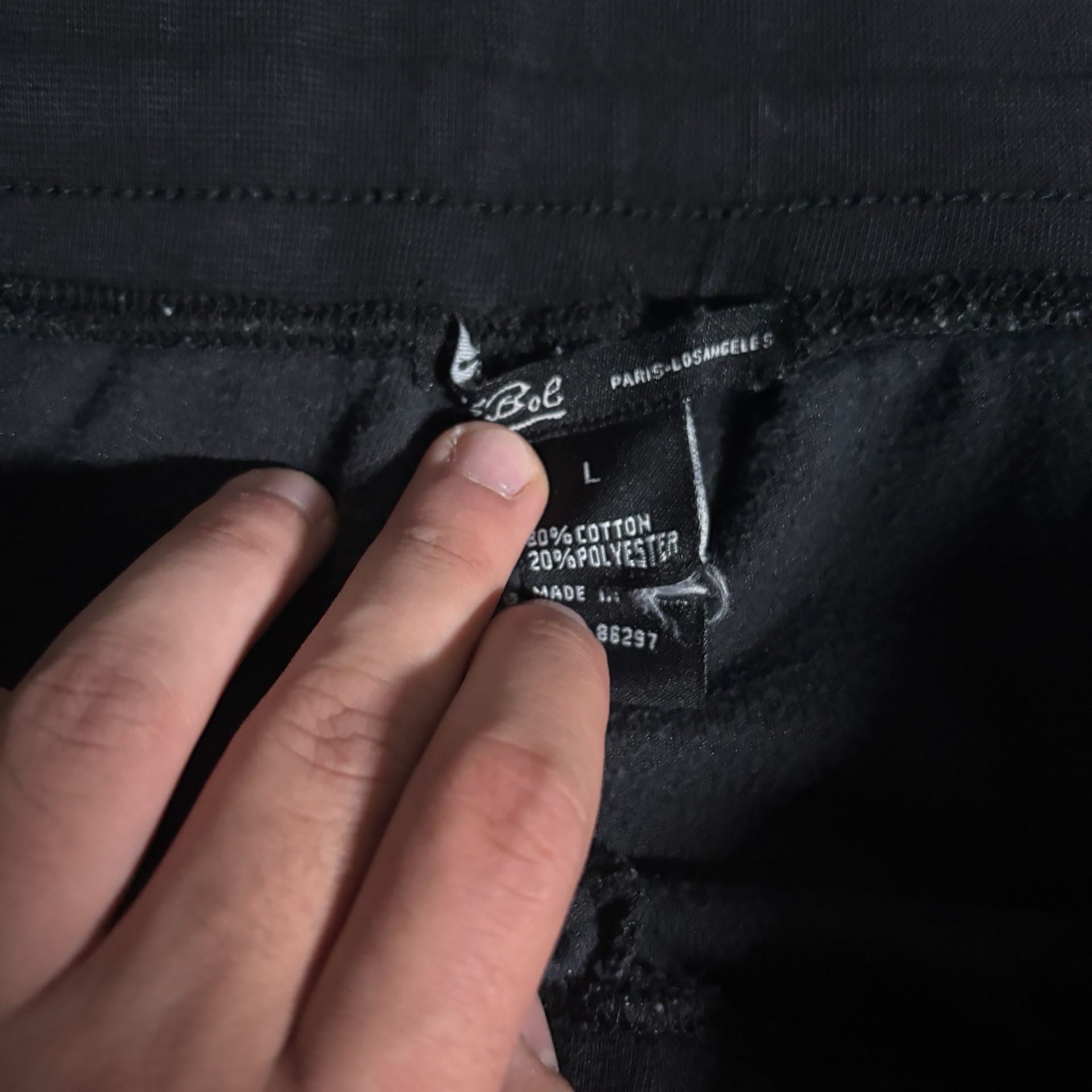 Hale Bob Velour Sweatpants Size L Black 7