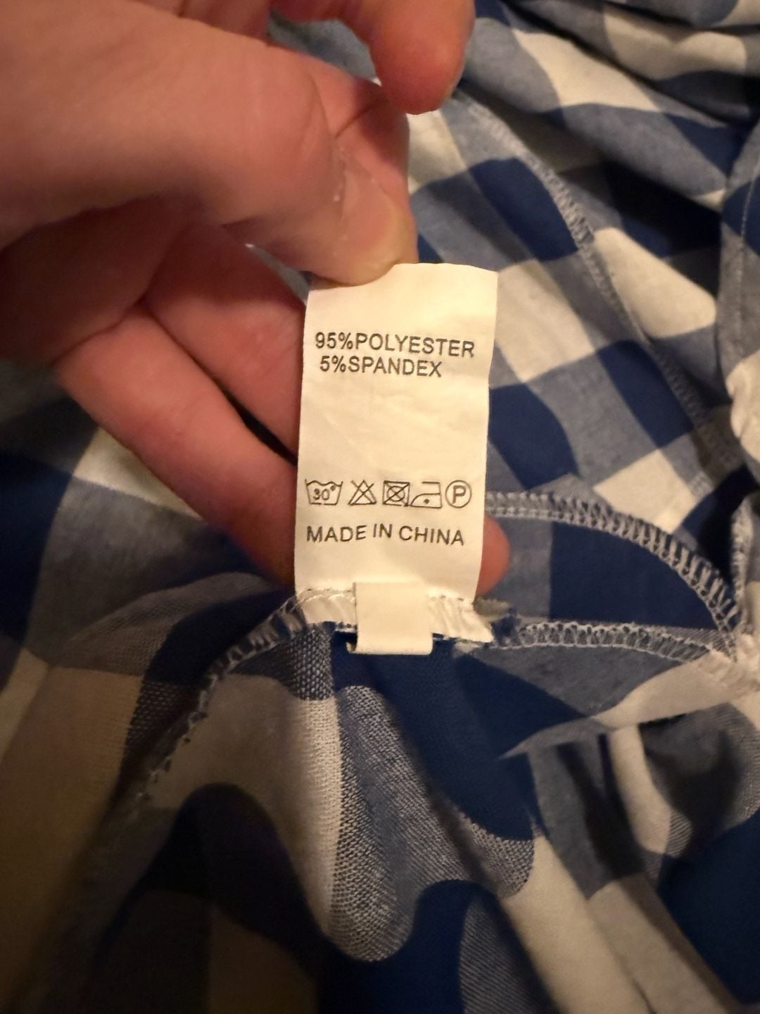 Nikvashe Blue White Plaid Halter Dress Size S 5
