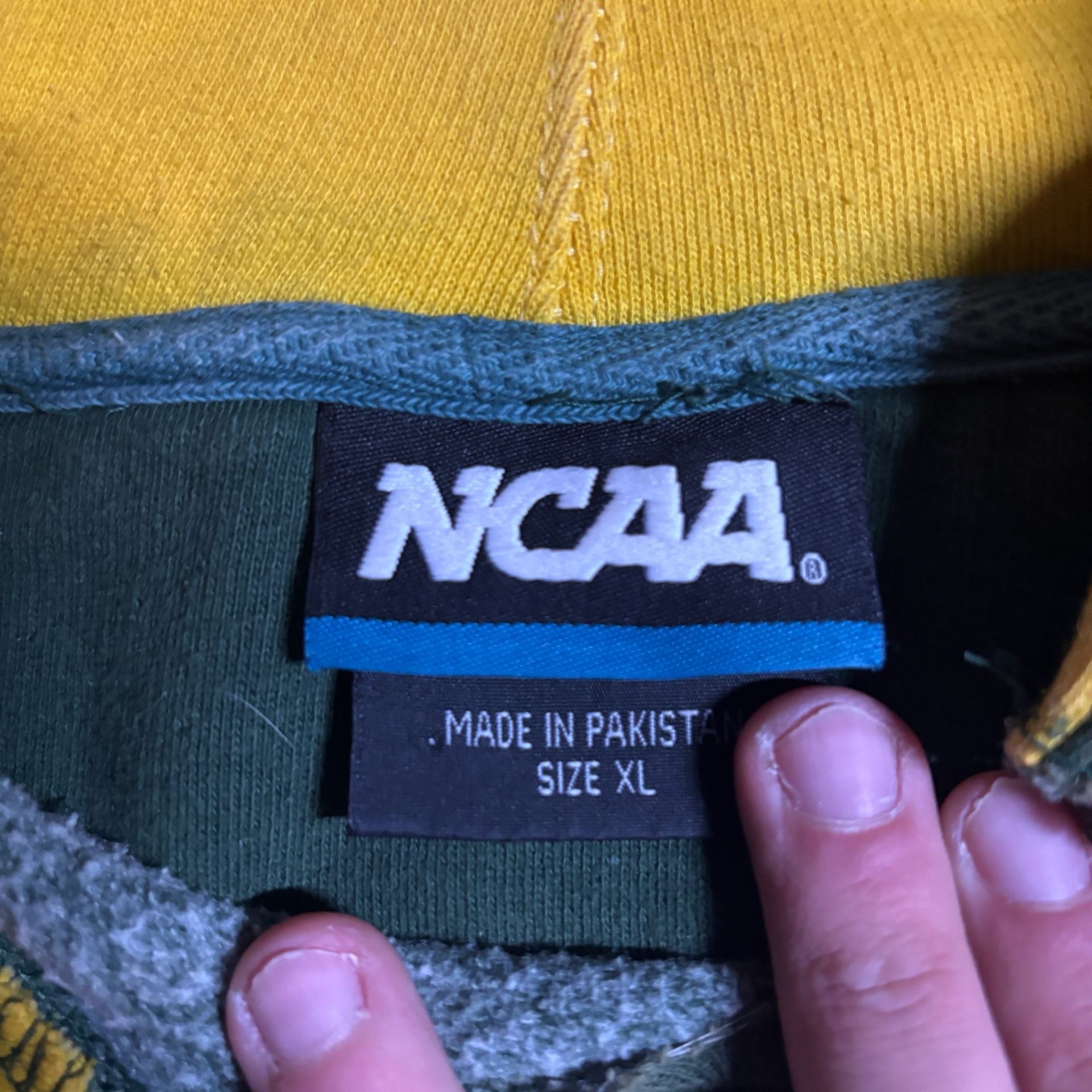NCAA Oregon Ducks Hoodie Size XL Green Yellow 8