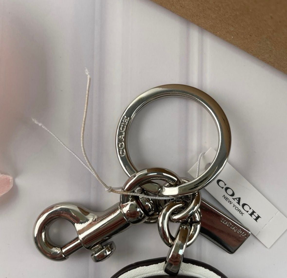 Coach x Disney Dumbo Leather Bag Charm Key Ring New 3