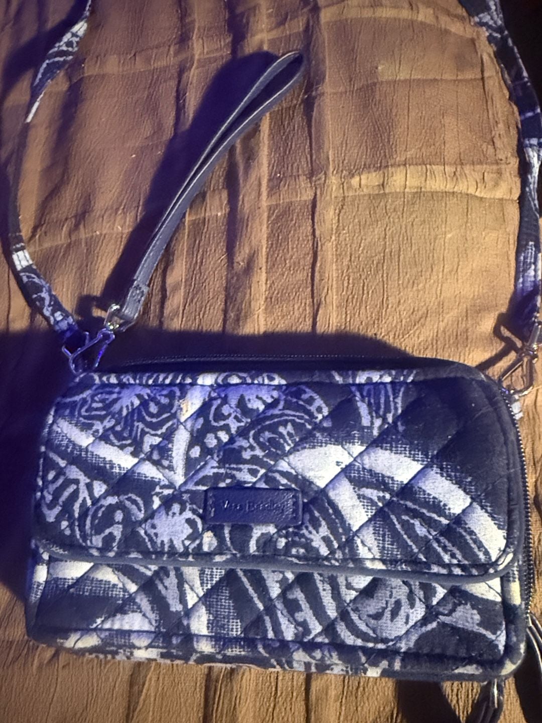Vera Bradley 3 in 1 Crossbody Wallet Wristlet 7