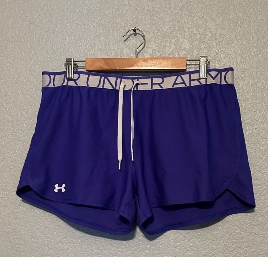 Under Armour Play Up Shorts Size XL Indigo Purple
Blue 2