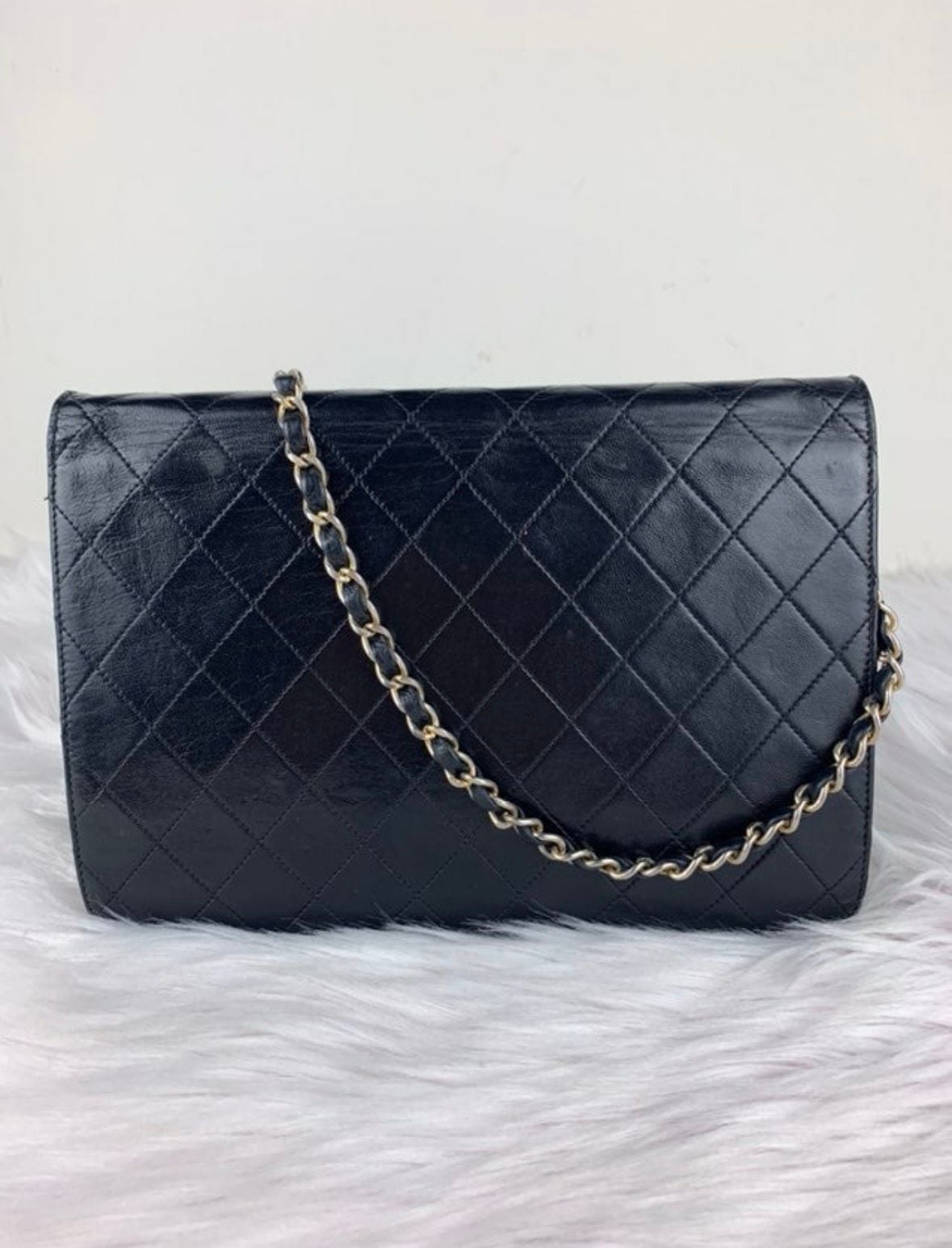 Chanel Quilted Leather Flap Bag Black 4