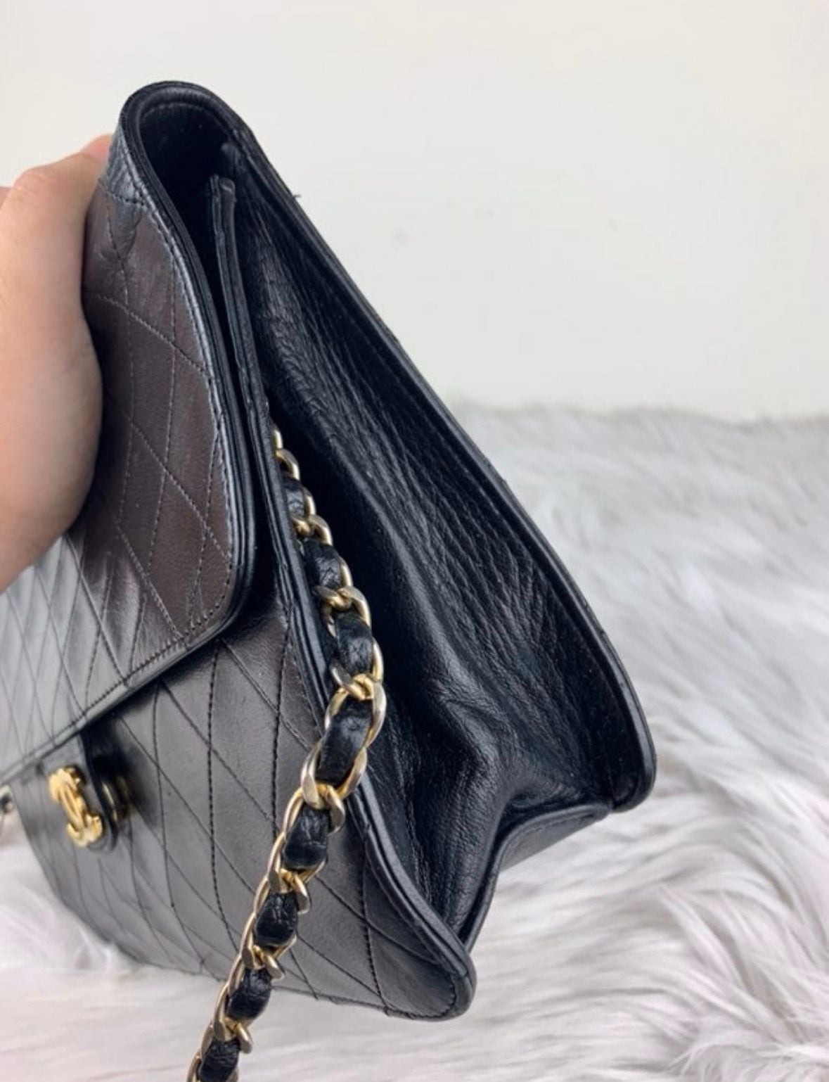 Chanel Quilted Leather Flap Bag Black 6