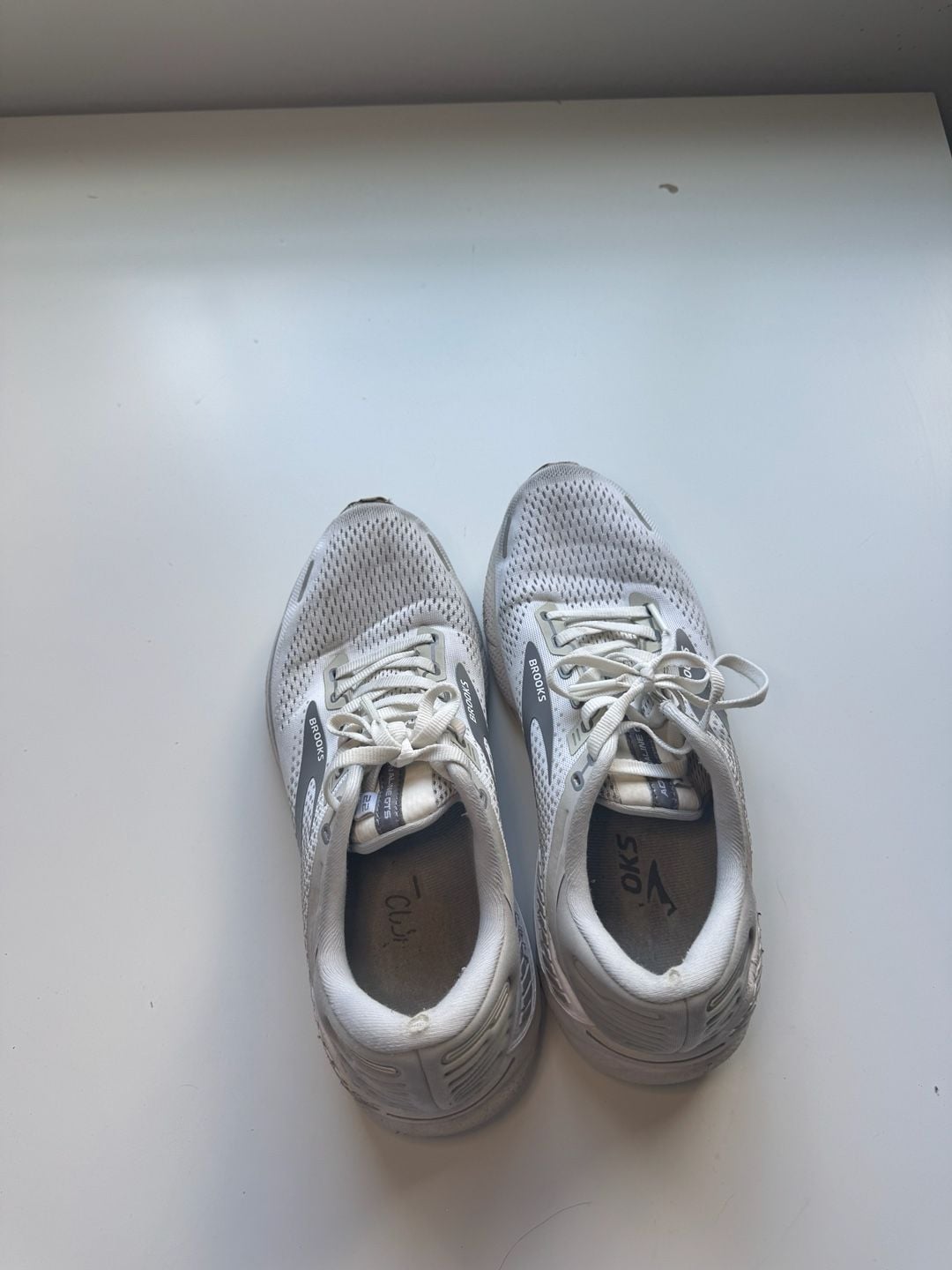 Brooks Adrenaline GTS 22 Size 9 White Running Shoes 3