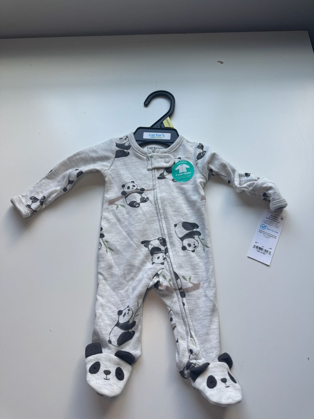 Carter's Child Of Mine Panda Sleep And Play Preemie 2