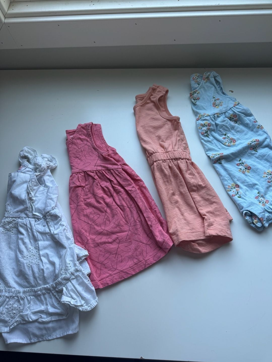 Toddler Dress and Romper Set 4-Piece Baby Girl Assorted Colors Size 18M 1