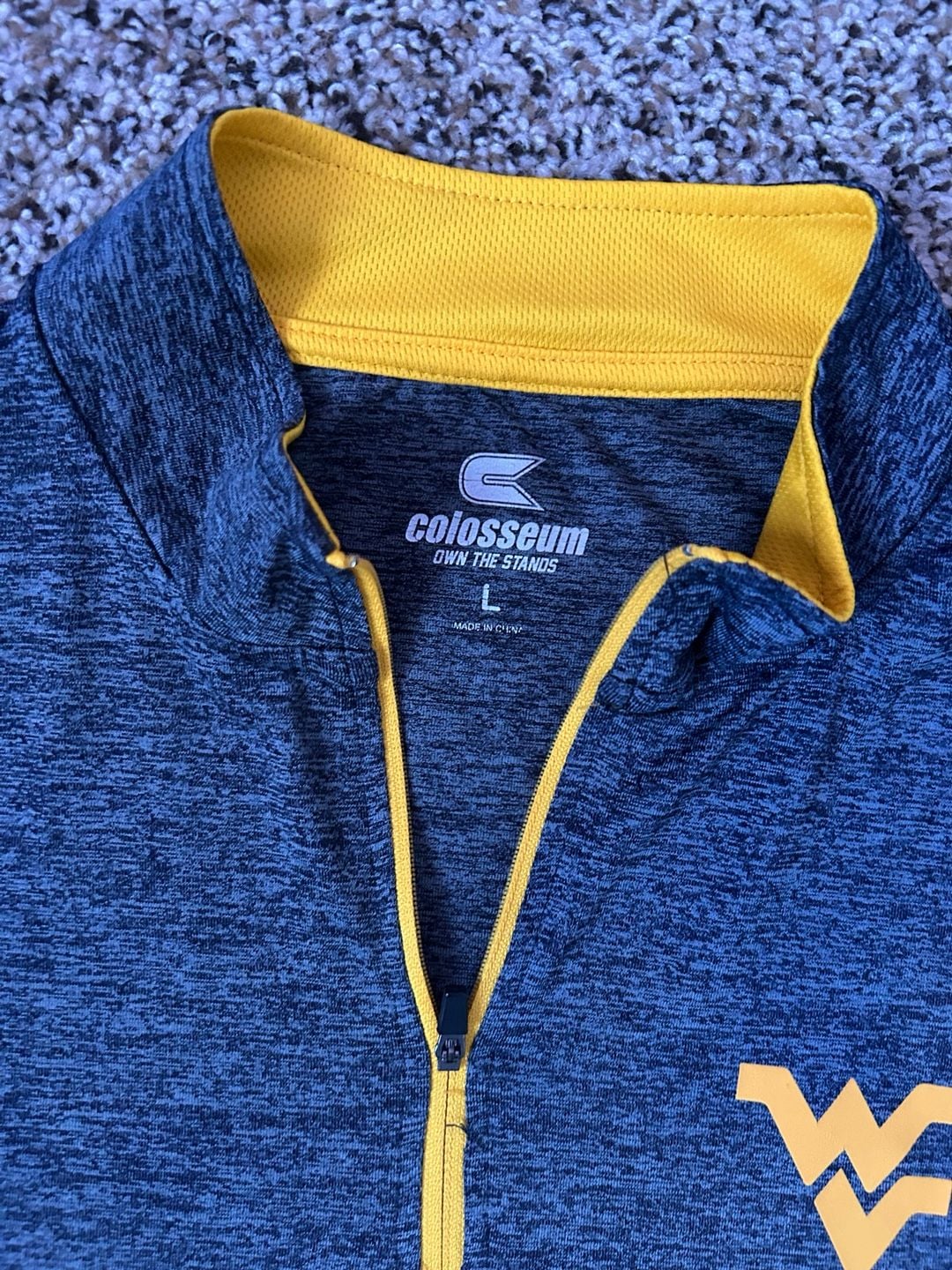 Colosseum West Virginia Mountaineers 1/4 Zip Pullover Size L 4