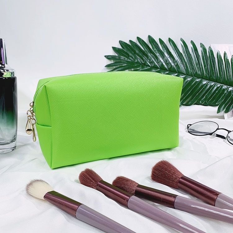 Unique Bargains Waterproof PU Leather Travel Toiletry Organizing in Green 11