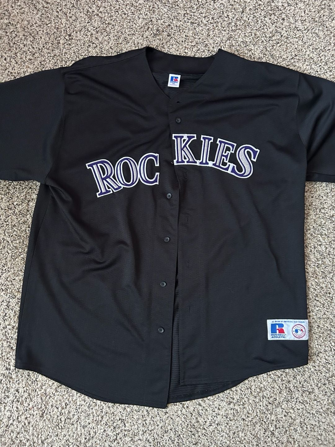 Russell Athletic Colorado Rockies MLB Jersey Size XXL Black 2