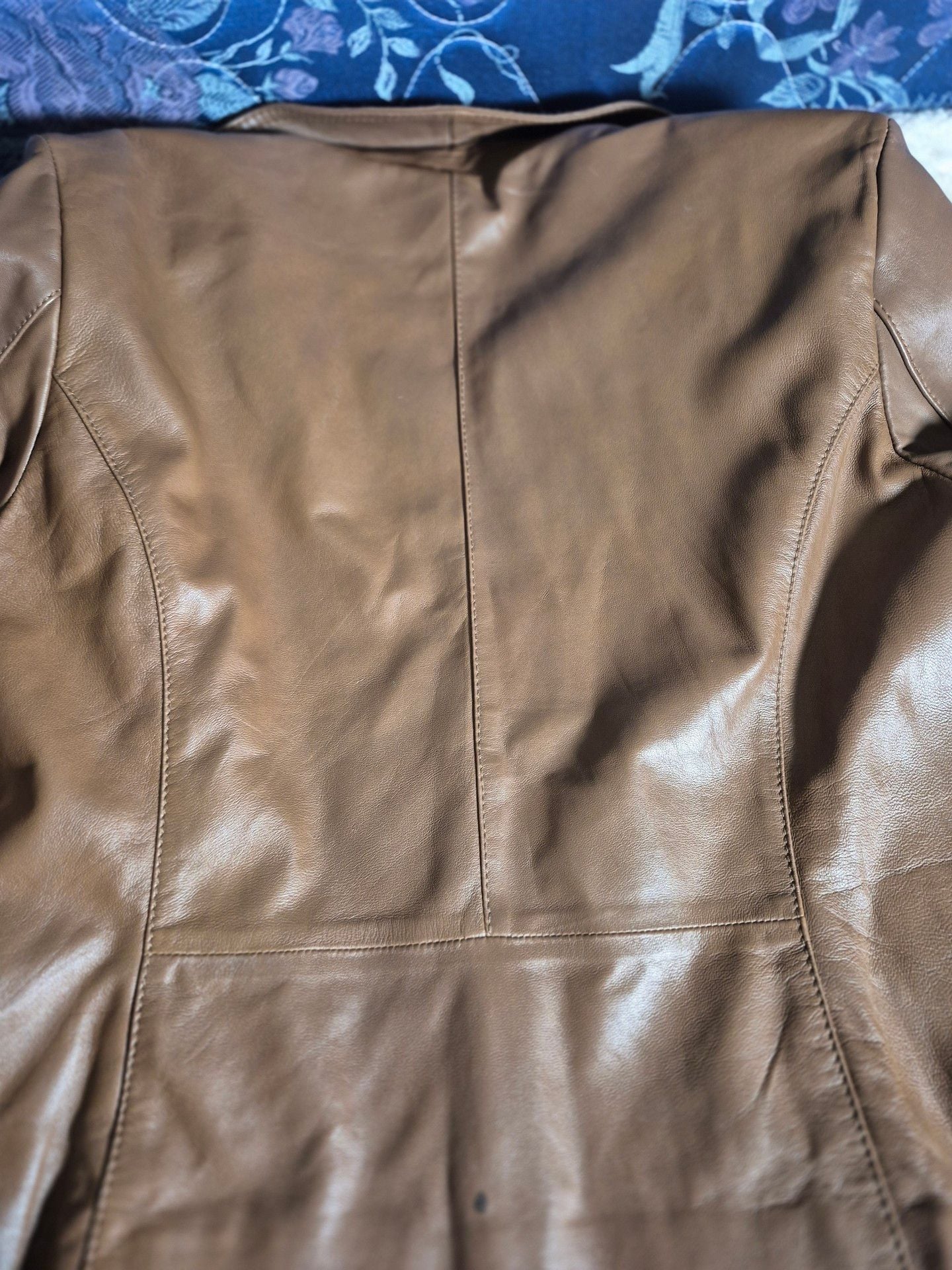 Bernardo Leather Jacket Size XL Brown 9