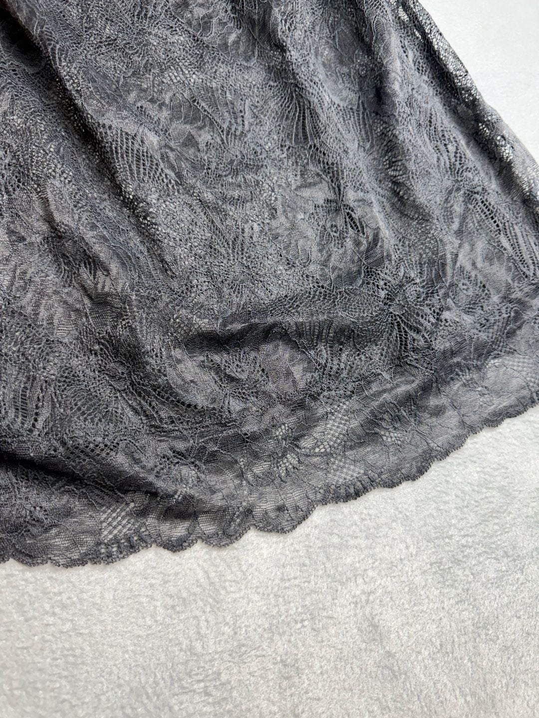 Victoria's Secret Black Lace Halter Slip Dress 3