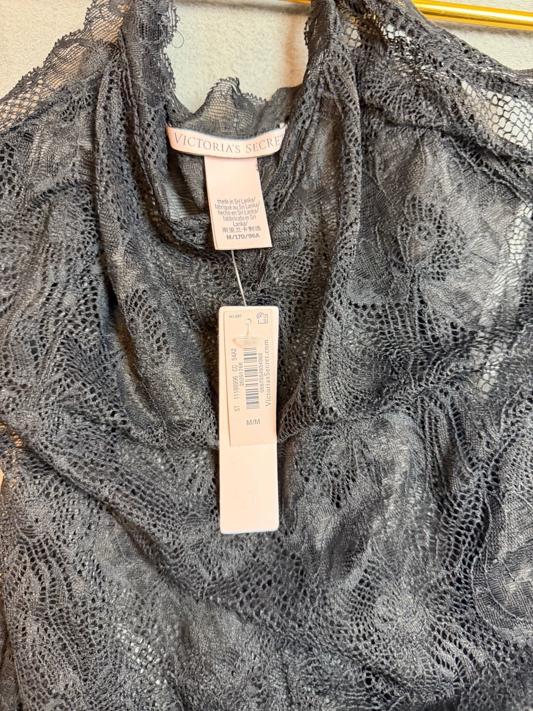 Victoria's Secret Black Lace Halter Slip Dress 5