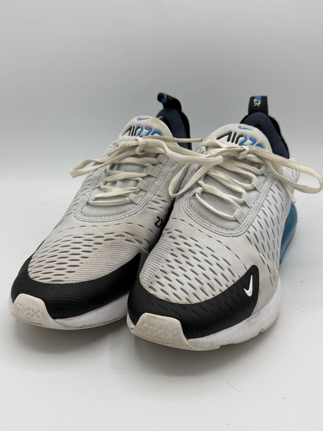 Nike Air Max 270 GS 7Y Football Grey Thunder Blue Sneakers 943345-033 2