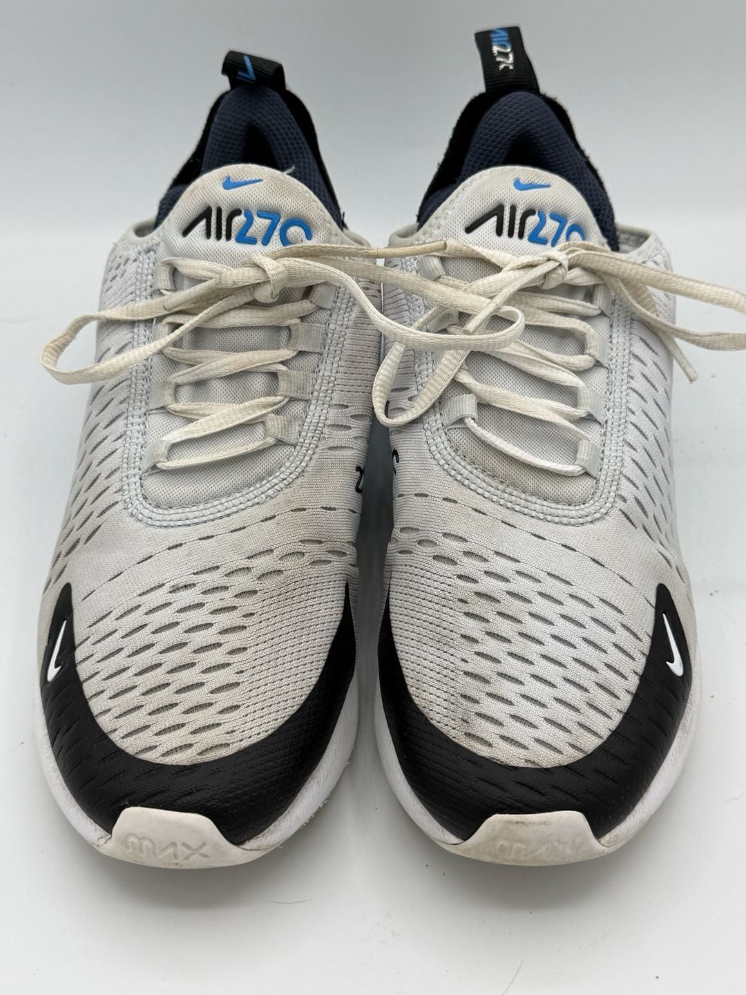 Nike Air Max 270 GS 7Y Football Grey Thunder Blue Sneakers 943345-033 3