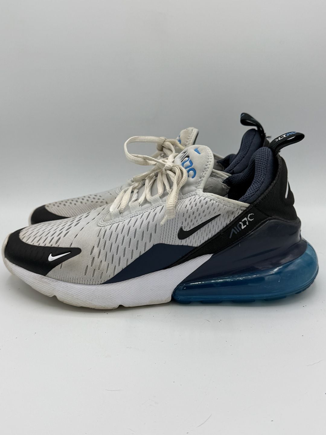 Nike Air Max 270 GS 7Y Football Grey Thunder Blue Sneakers 943345-033 7