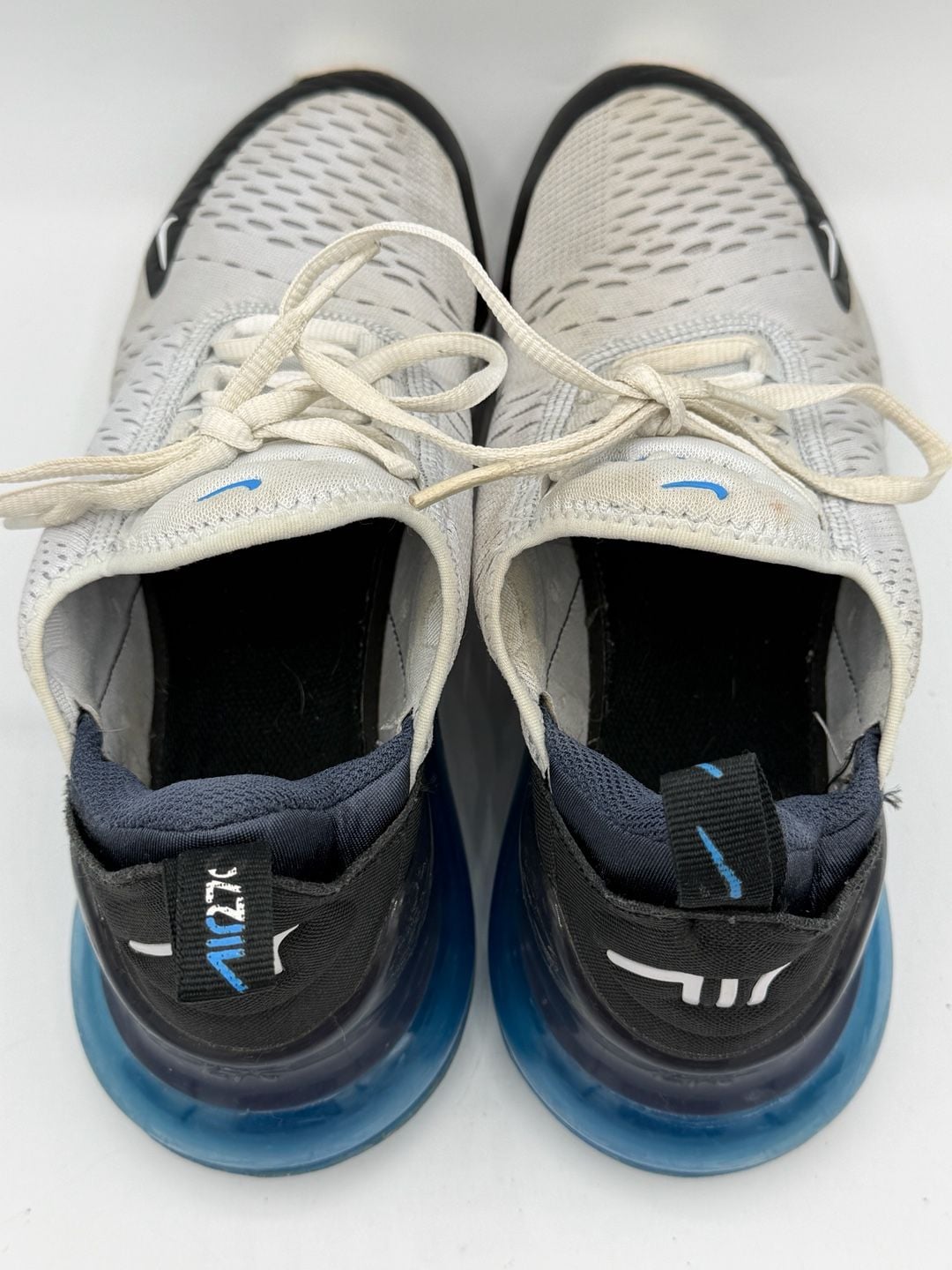 Nike Air Max 270 GS 7Y Football Grey Thunder Blue Sneakers 943345-033 9