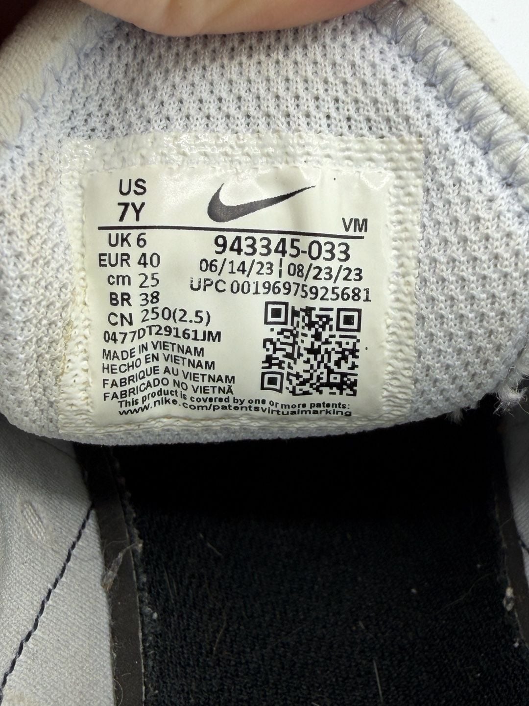 Nike Air Max 270 GS 7Y Football Grey Thunder Blue Sneakers 943345-033 12