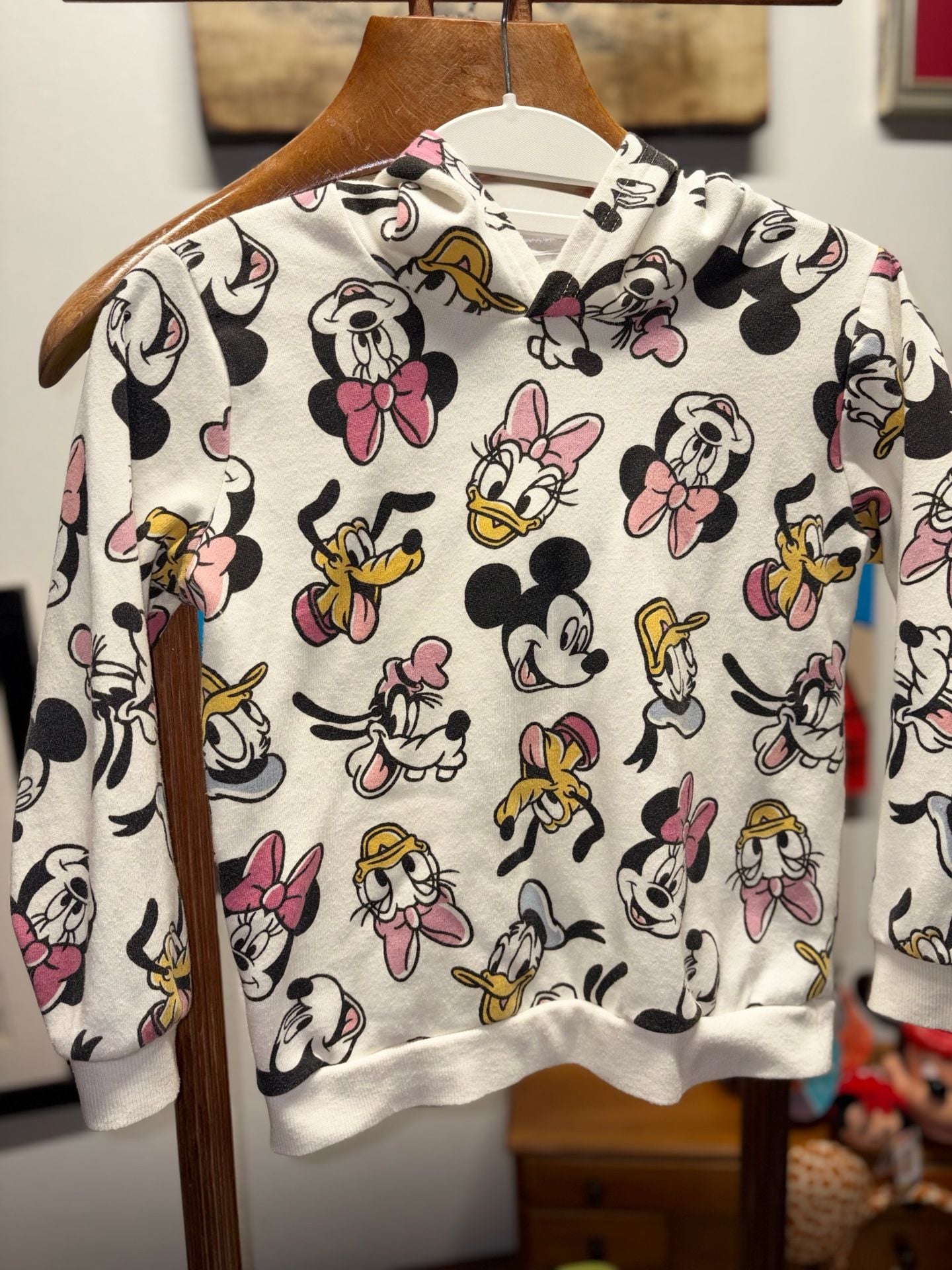 Disney Mickey And Friends Hoodie Size 7-8 Character Print 4