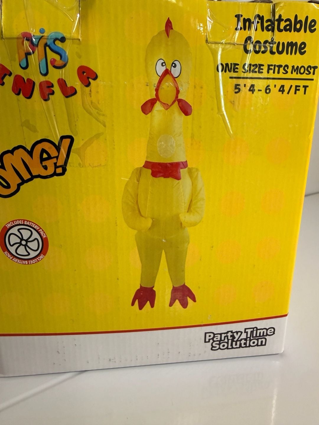 Party Time Solution Inflatable Chicken Costume One Size 2
