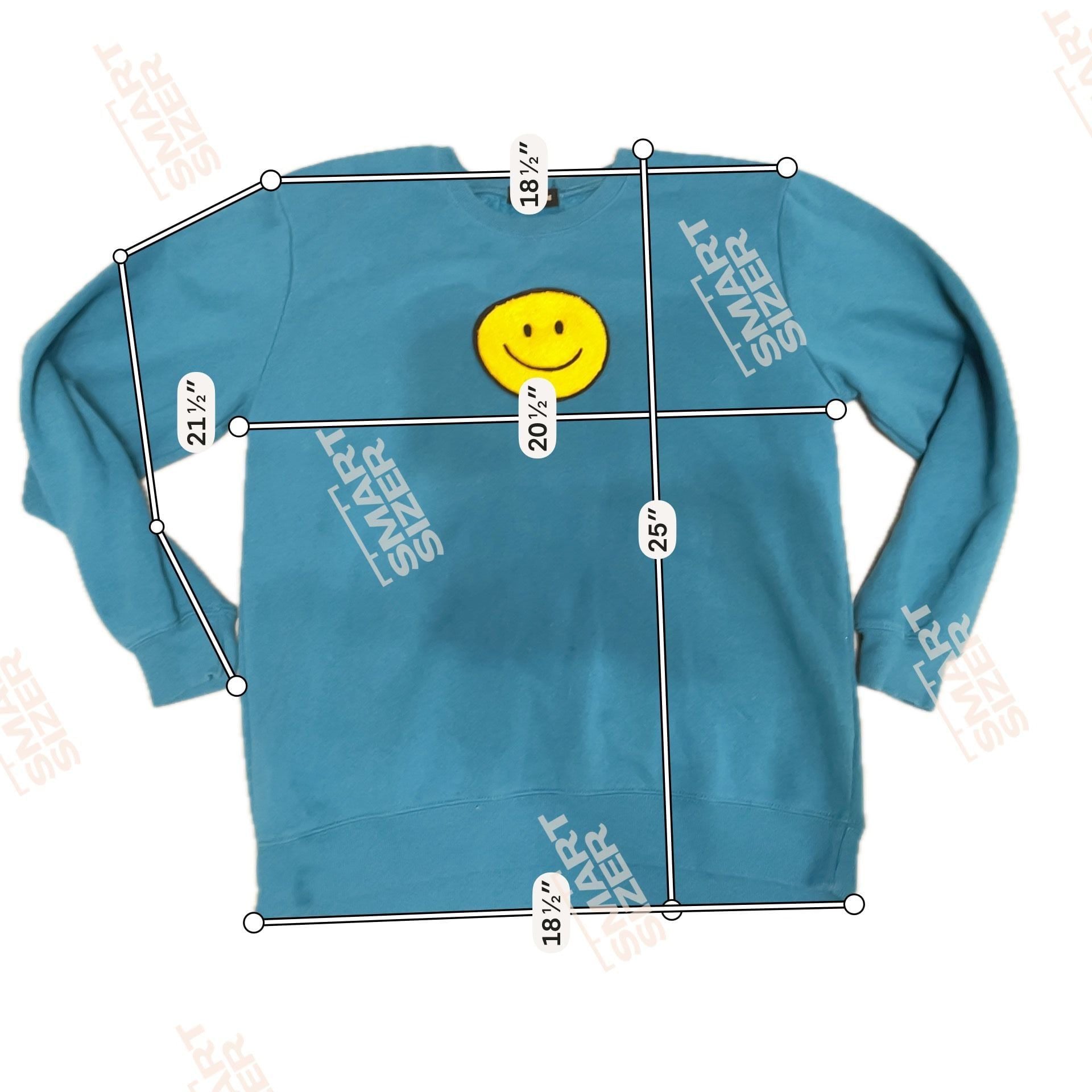 Social Scene Smiley Face Embroidered Sweatshirt Size M Blue
Hippie
Cozy 4