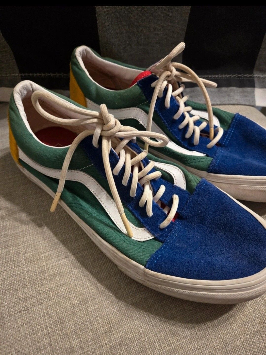 Vans Old Skool Multi-Color Suede Canvas Sneakers 3