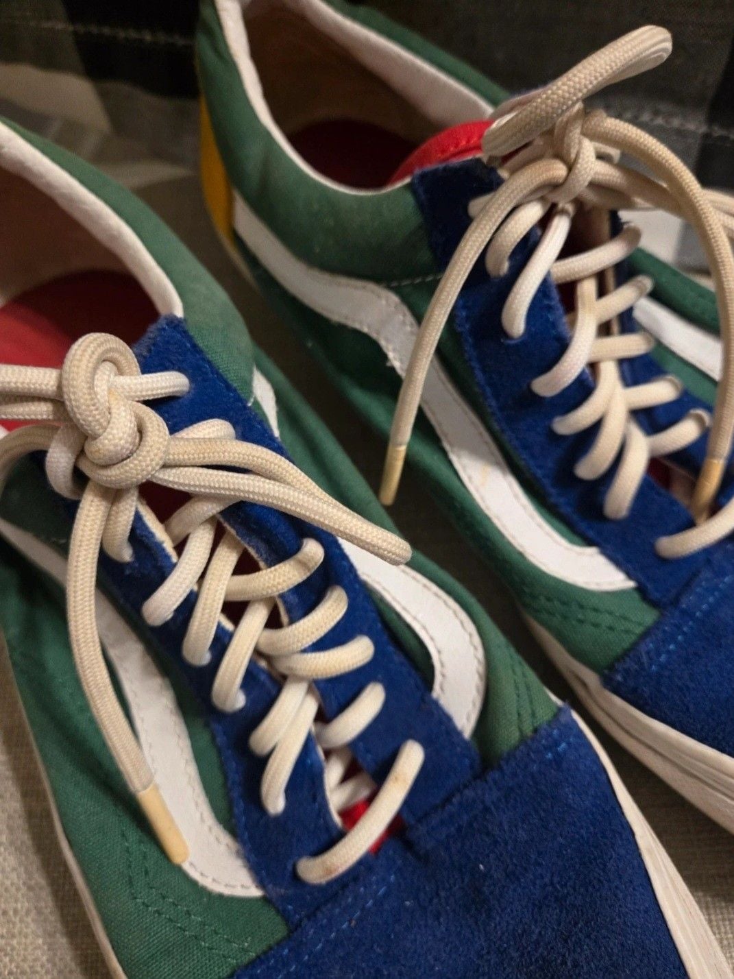 Vans Old Skool Multi-Color Suede Canvas Sneakers 4