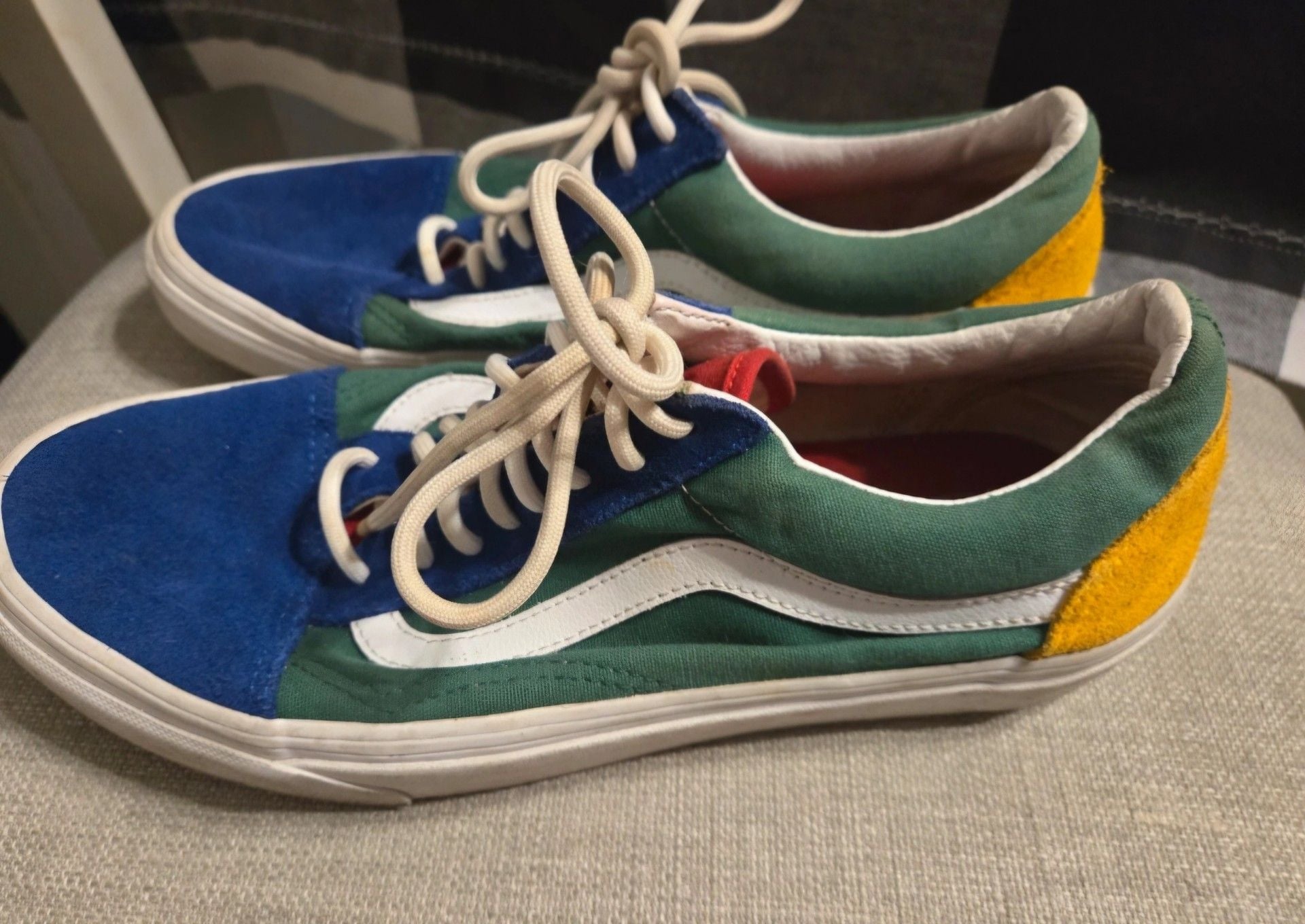 Vans Old Skool Multi-Color Suede Canvas Sneakers 6