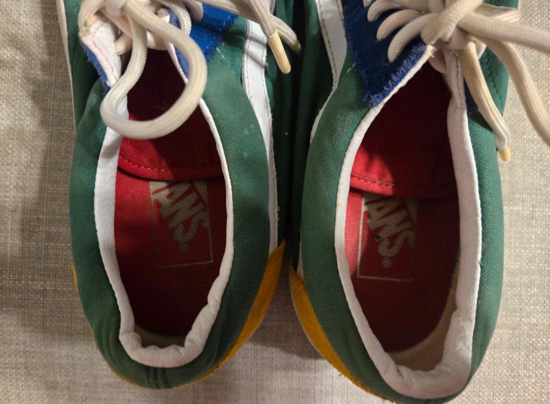 Vans Old Skool Multi-Color Suede Canvas Sneakers 8