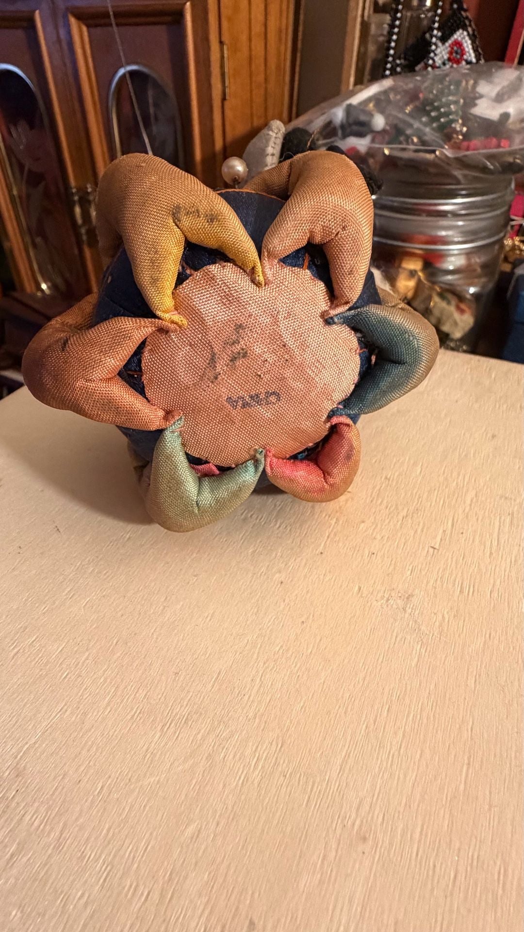 Vintage Japanese Pagoda Figural Pincushion 3