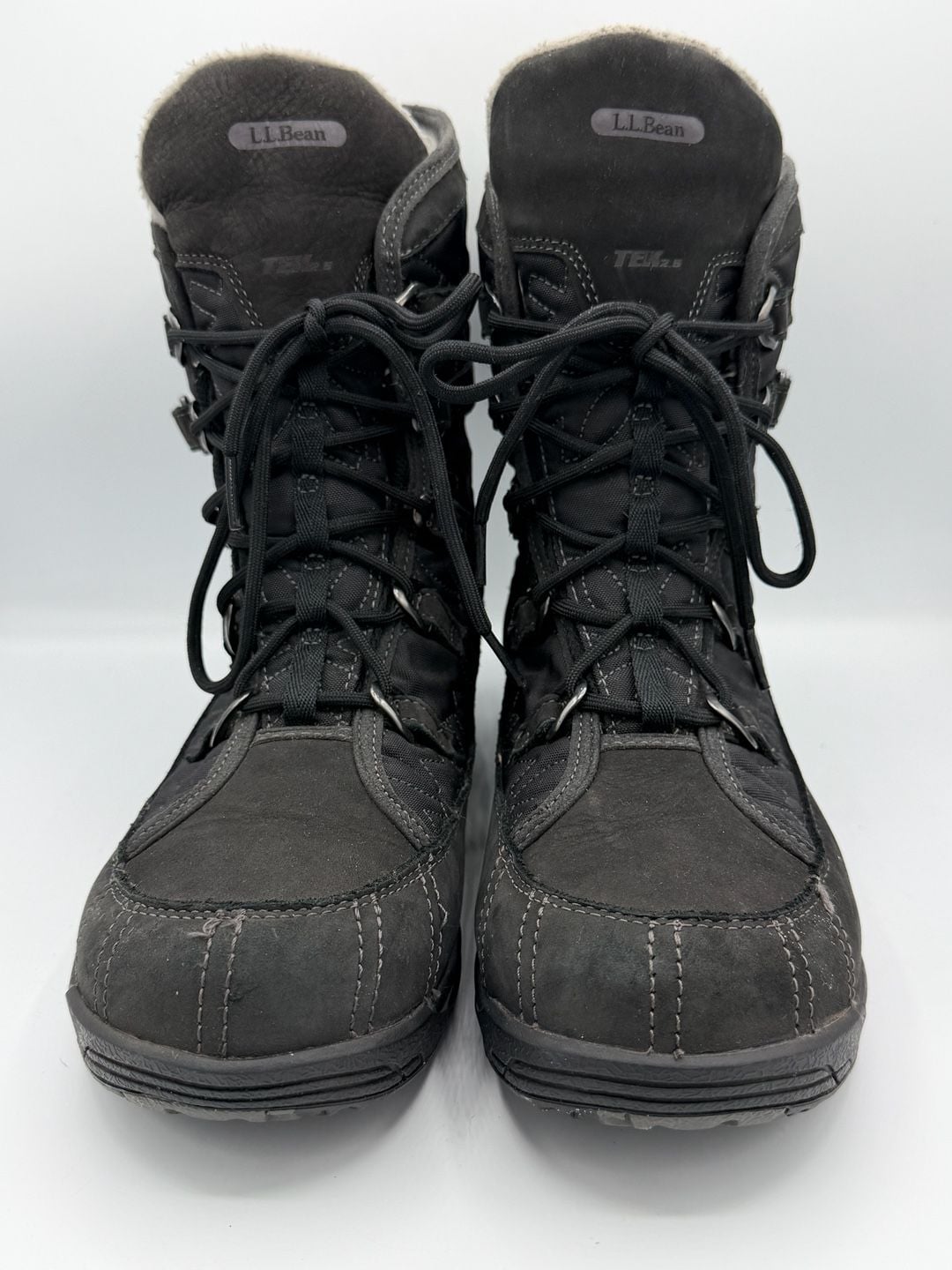 LL Bean Womens 11 M TEK2.5 Primaloft 200g Insulated Black Snow Winter Boots 3