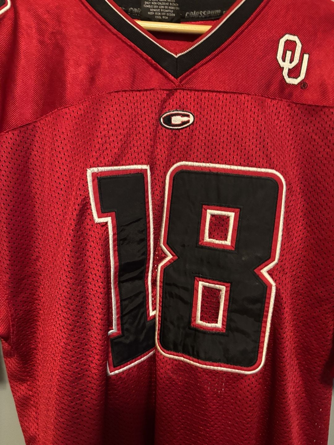 Colosseum Oklahoma Sooners 18 Jersey Size XXL Red Football 8