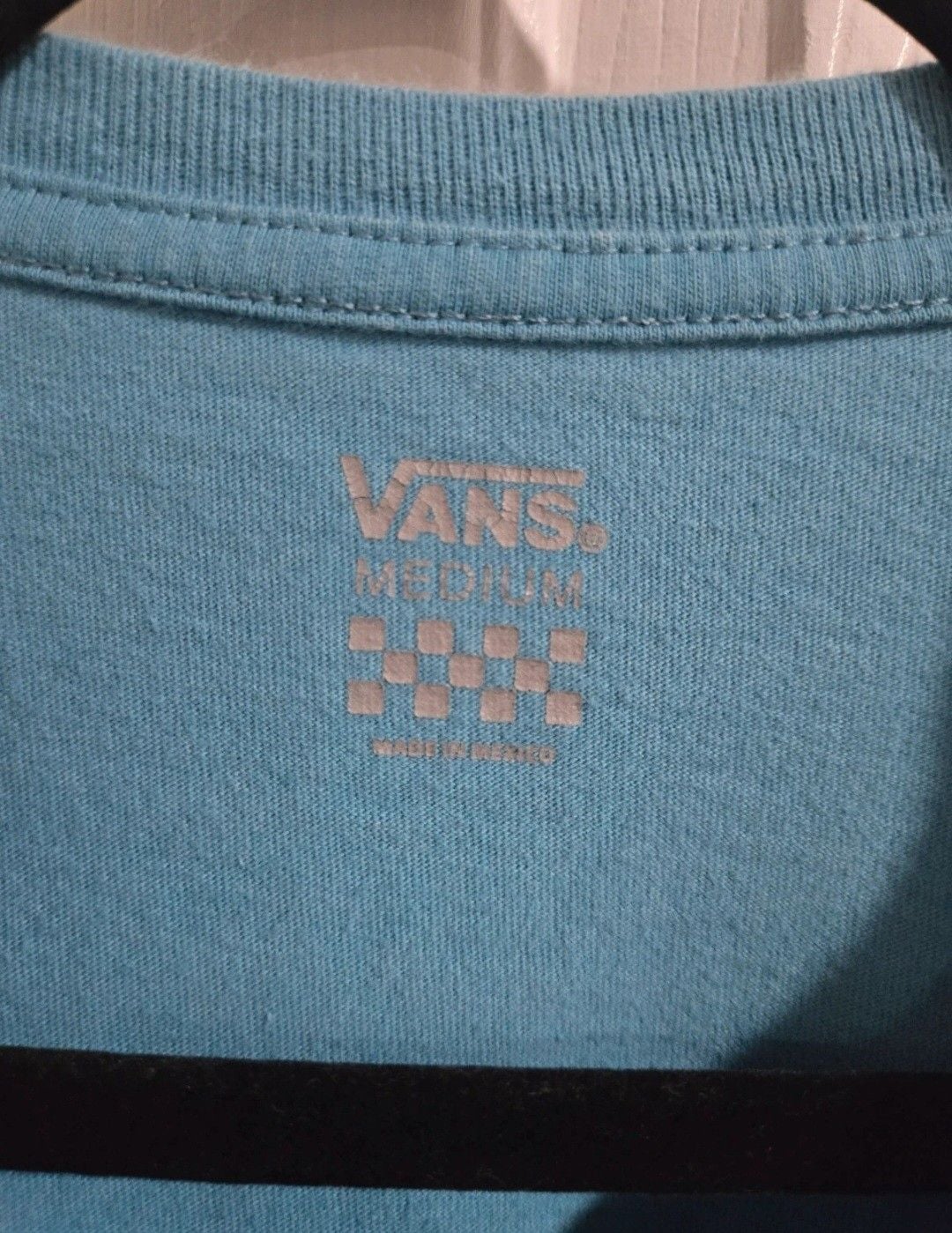 Vans T-Shirt Size Medium Blue Tie Front Short Sleeve Top 5