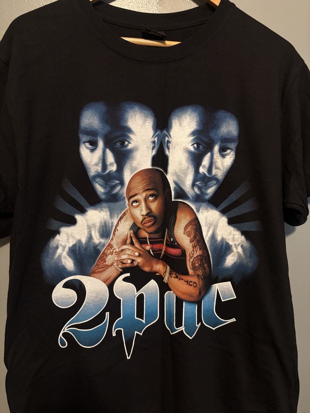 Rock Yeah Tupac Graphic T-Shirt Black 2