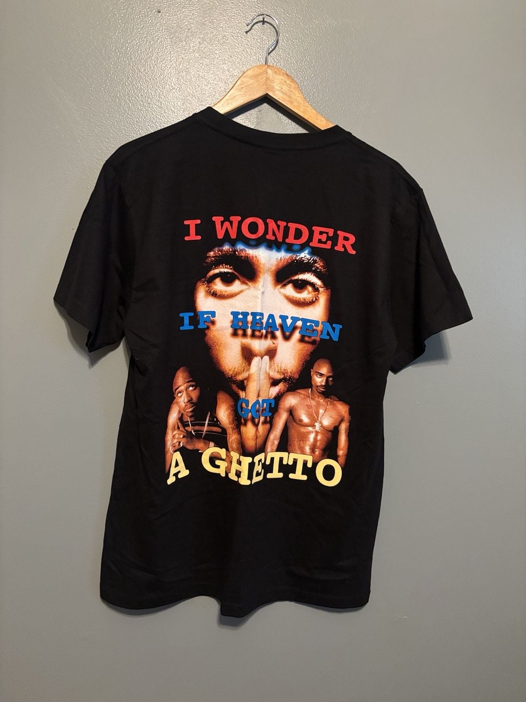 Rock Yeah Tupac Graphic T-Shirt Black 3